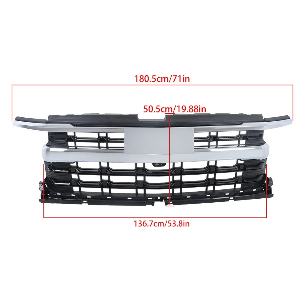 Front Center Mesh Grille for Chevy Silverado 1500 (2022-2024)