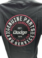 Genuine Dodge Parts and Service Licensed Black T-Shirt for All Models (2020–2025)