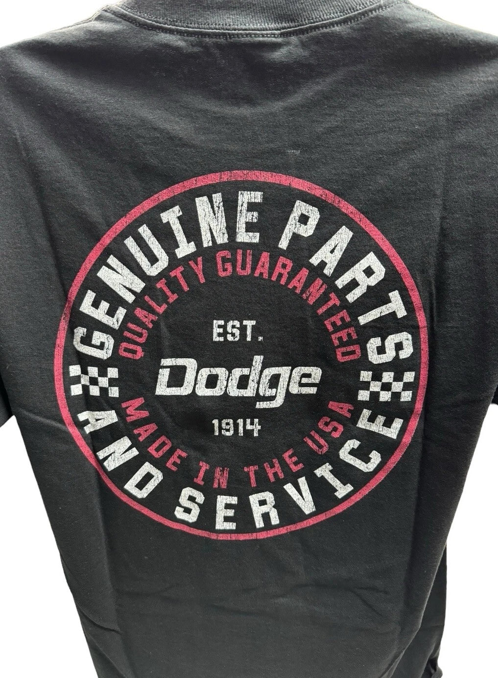 Genuine Dodge Parts and Service Licensed Black T-Shirt for All Models (2020–2025)