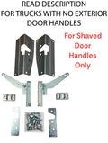 Bolt-In Bear Claw Door Latches Kit for Shaved 1940-1947 Ford Truck