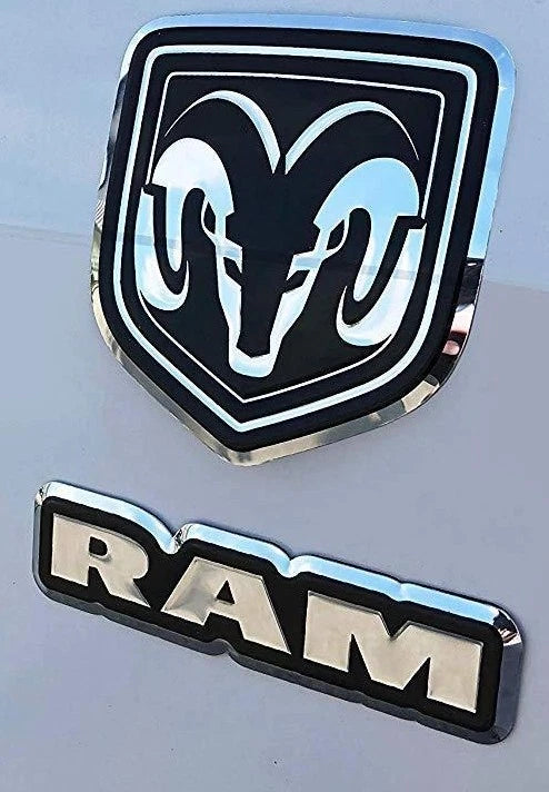 3D Raised Emblem Fuel Tank Gas Gear Sticker Decal for Ram