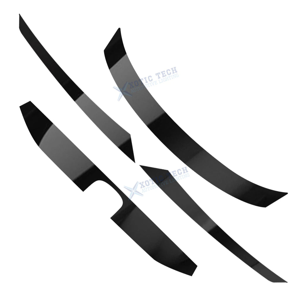 Glossy Black KK Vinyl Front Grille Chrome Delete for Honda Civic (2016-2021)