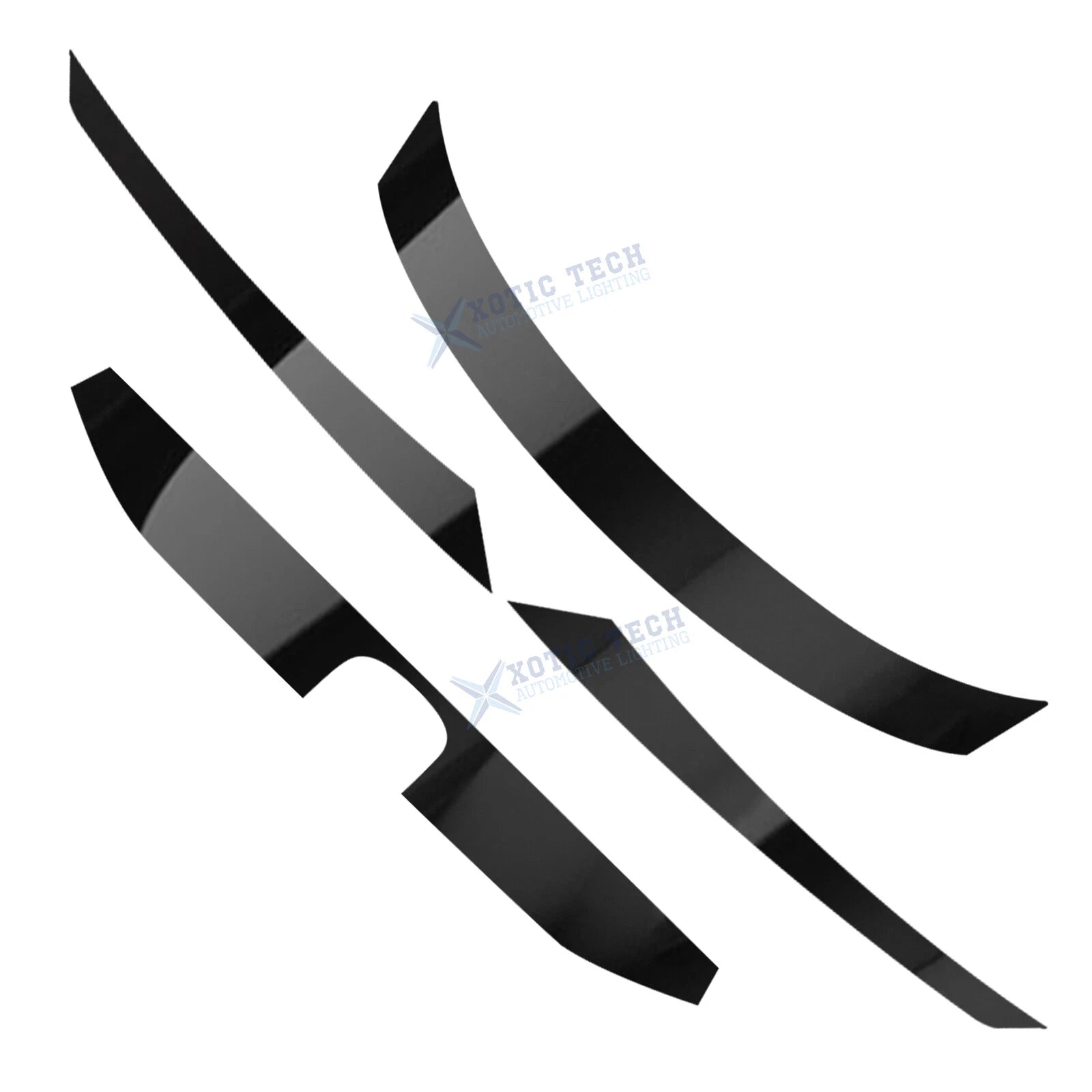 Glossy Black KK Vinyl Front Grille Chrome Delete for Honda Civic (2016-2021)
