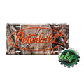 Camouflage License Plate for Peterbilt Truck (Real Tree, Orange Logo)