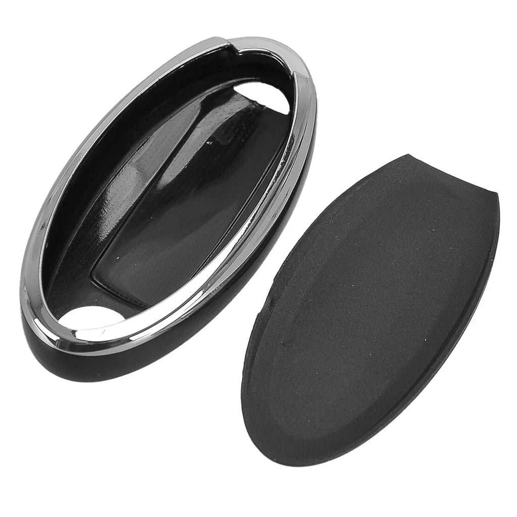 Black TPU Key Cover Case for Nissan Qashqai Leaf (2010-2023)