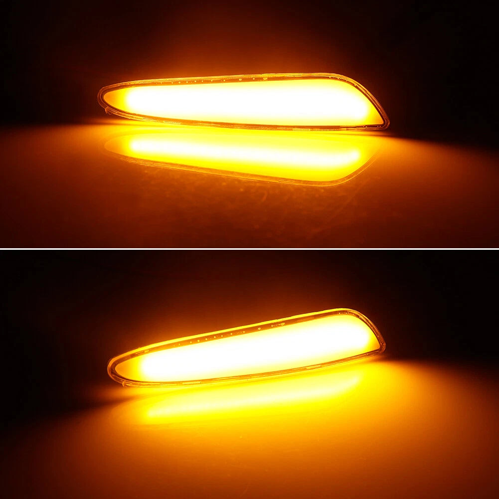 LED Amber Front Bumper Side Marker Lights for Benz W211 E-Class (2003–2006)