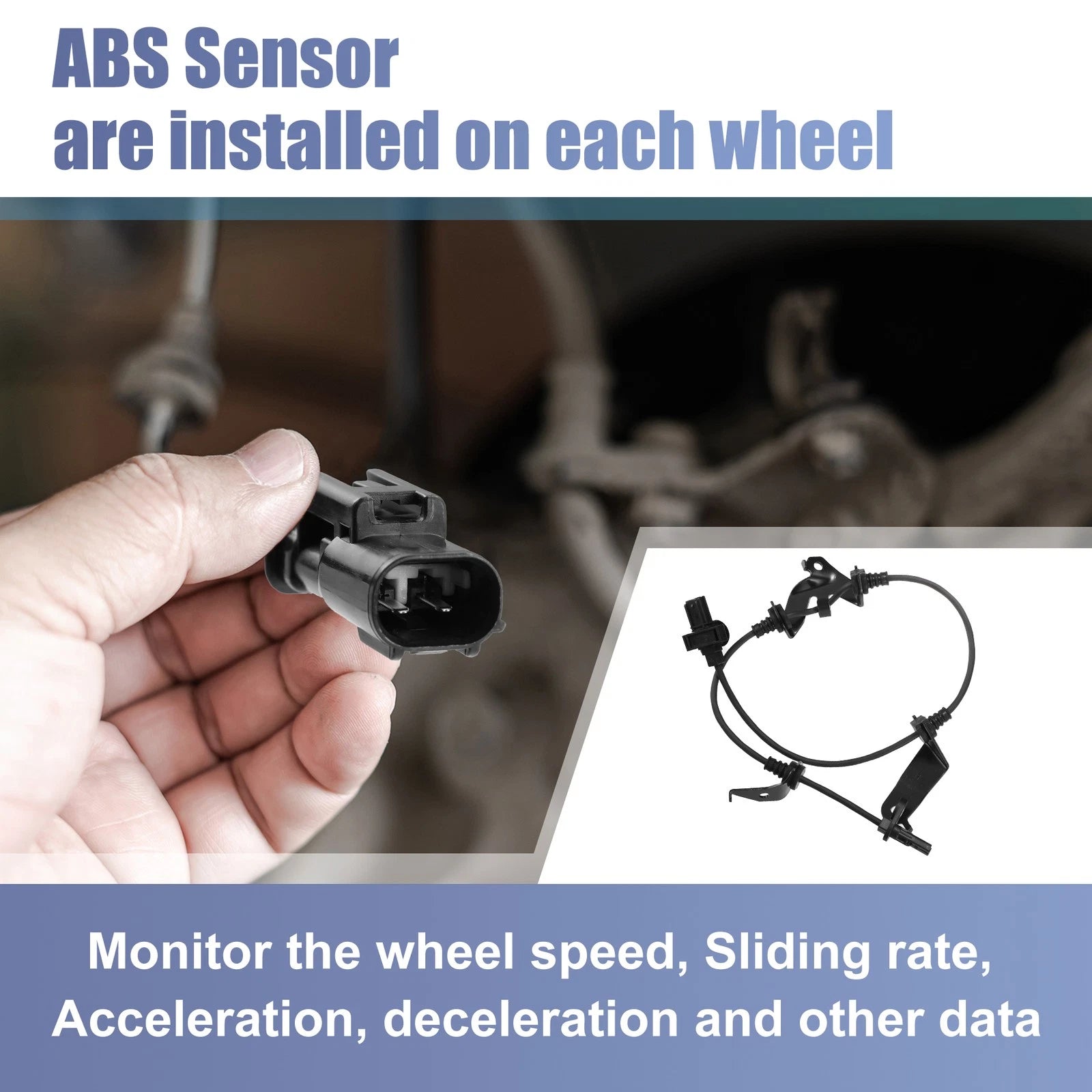 Front Right ABS Wheel Speed Sensor No. 57450-TA0-A01 for Honda Accord 
