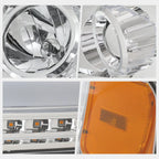 LED DRL Sequential Turn Signal Projector Headlights for F150 (2004–2008)