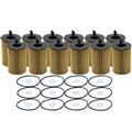 Set of 12 Engine Oil Filters for Hyundai Kia V6 (StdAsp GAS)