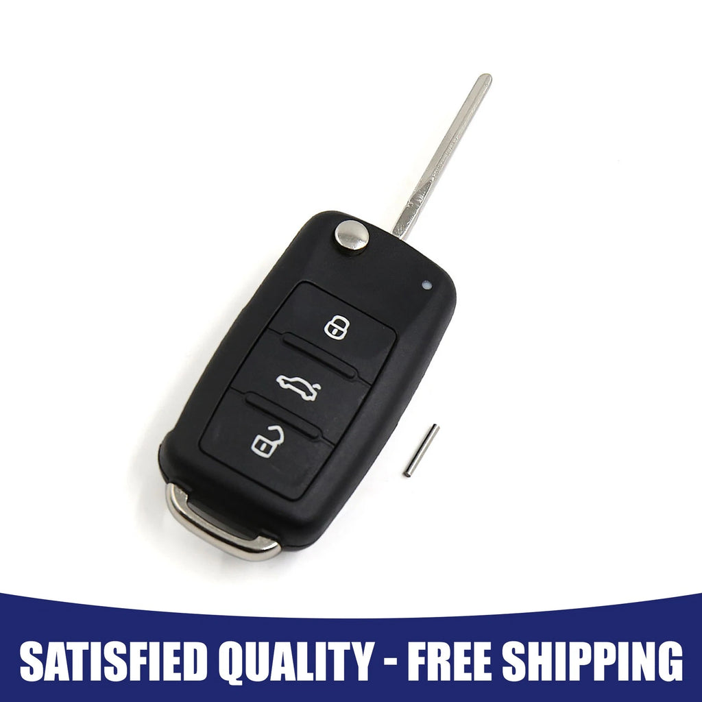 Key Shell Case for VW Beetle, Caddy, Jetta (1X)