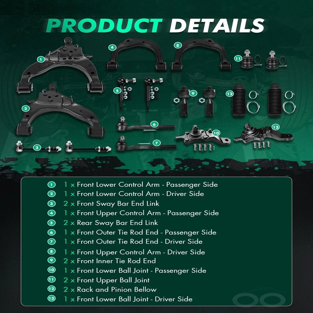 Front Control Arm Ball Joints for Toyota 4Runner (1996–2002)