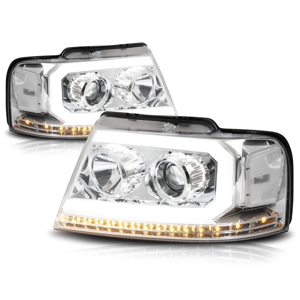 3D LED Tube Bar Tail Lights for Tacoma (2005–2015) Tinted
