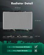A/C 2680 Aluminum Radiator for Acura TSX (2004–2008)