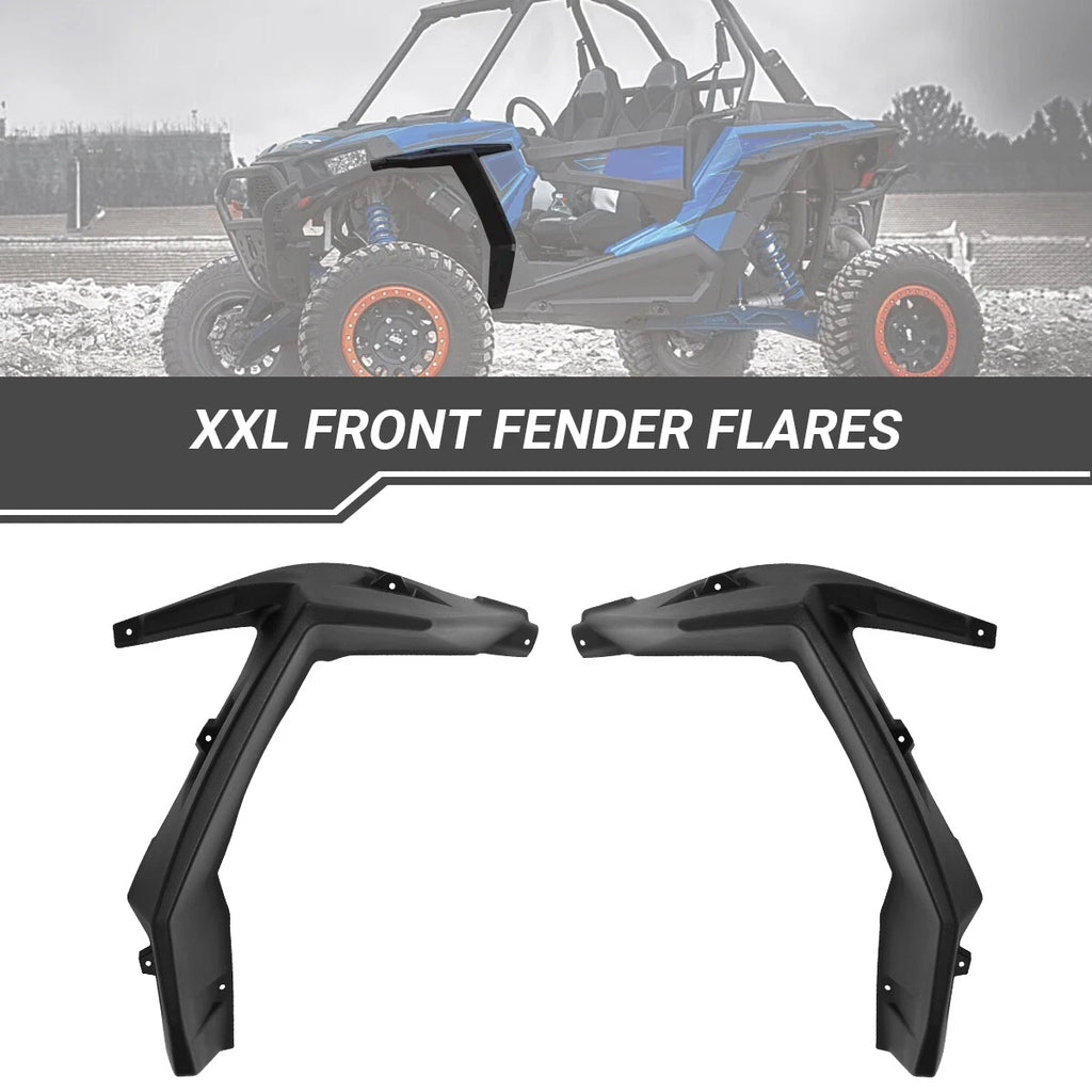 XXL Wide Front Fender Flares for Polaris RZR XP 1000 Turbo S 900 (2014–2023)