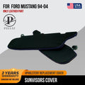 Sunvisor Covers for Ford Mustang (1994–2004) PVC Carbon Blue Stitch