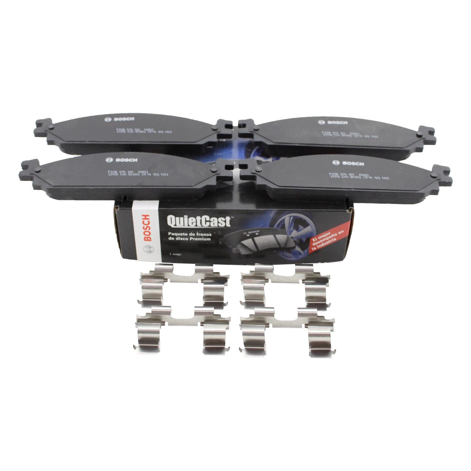 Bosch QuietCast Front Ceramic Brake Pads for Ford Flex Lincoln MKS MKT (2009–2019) BC1376