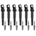 Set of 6 Ignition Coils & NGK Ruthenium Spark Plugs for BMW E82 E60 E70 E89 E90 F25