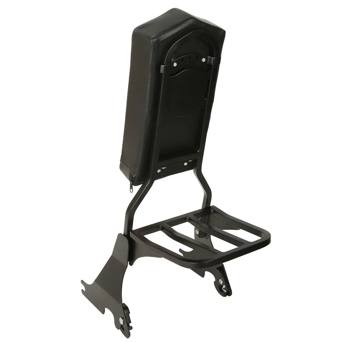 Black Sissy Bar Backrest Luggage Rack for Harley Sportster XL 883 1200 (04-22)