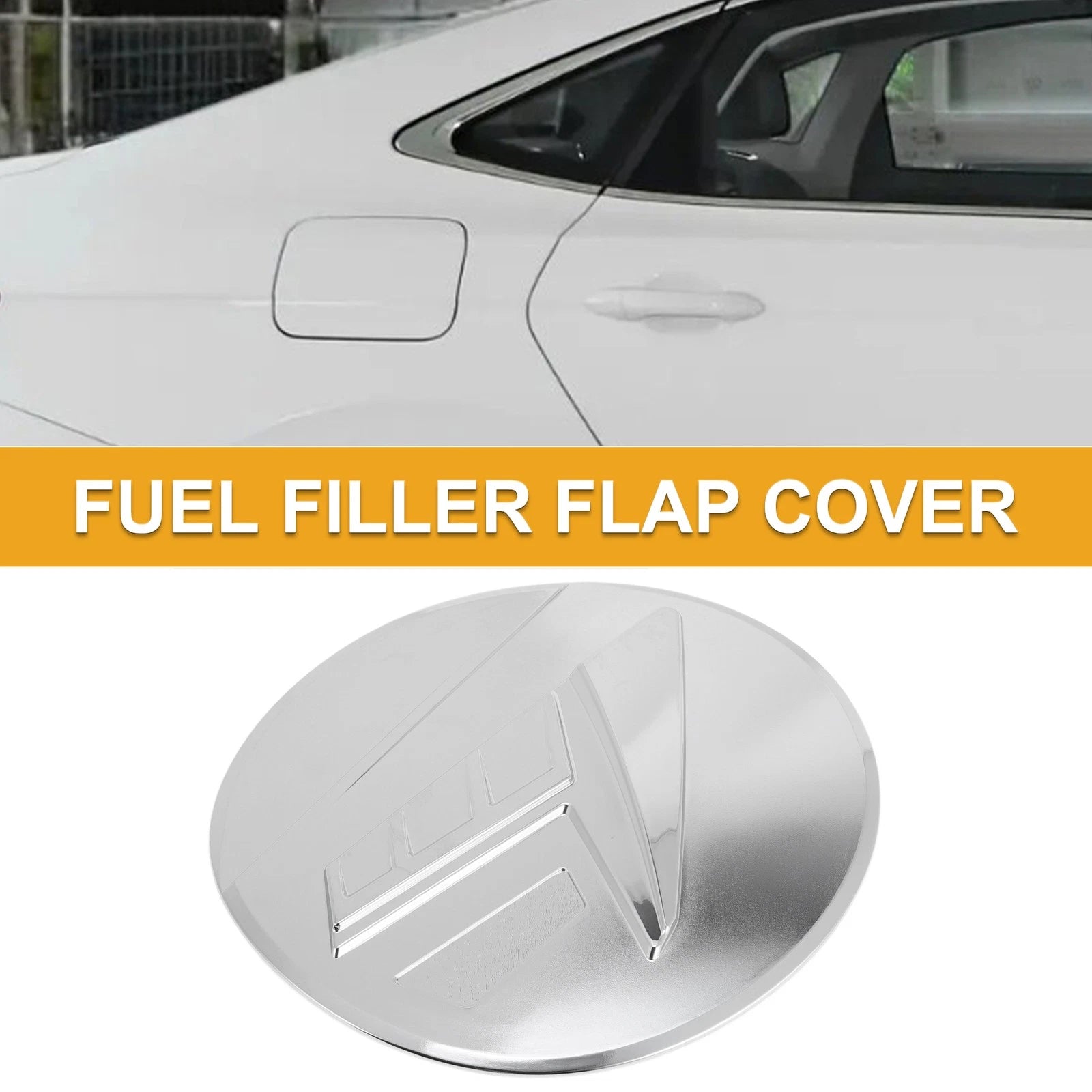 Fuel Tank Door Cap for Subaru Outback (2021–2025) Chrome Silver Tone