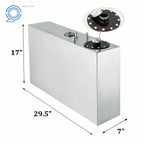 17 Gallon Slim Race Drift Fuel Cell Gas Tank for Universal Applications