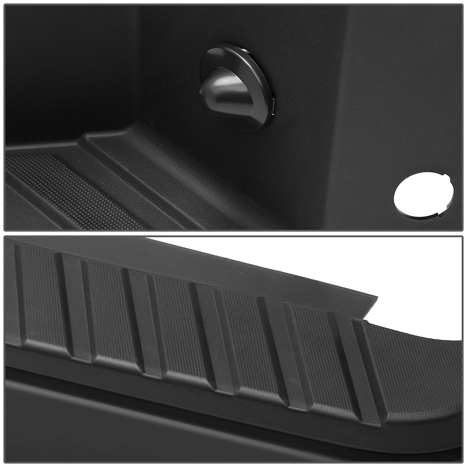 Rear Bumper Assembly for Ford F-150 (2006–2008) Black, Fleetside, Park Sensor Holes