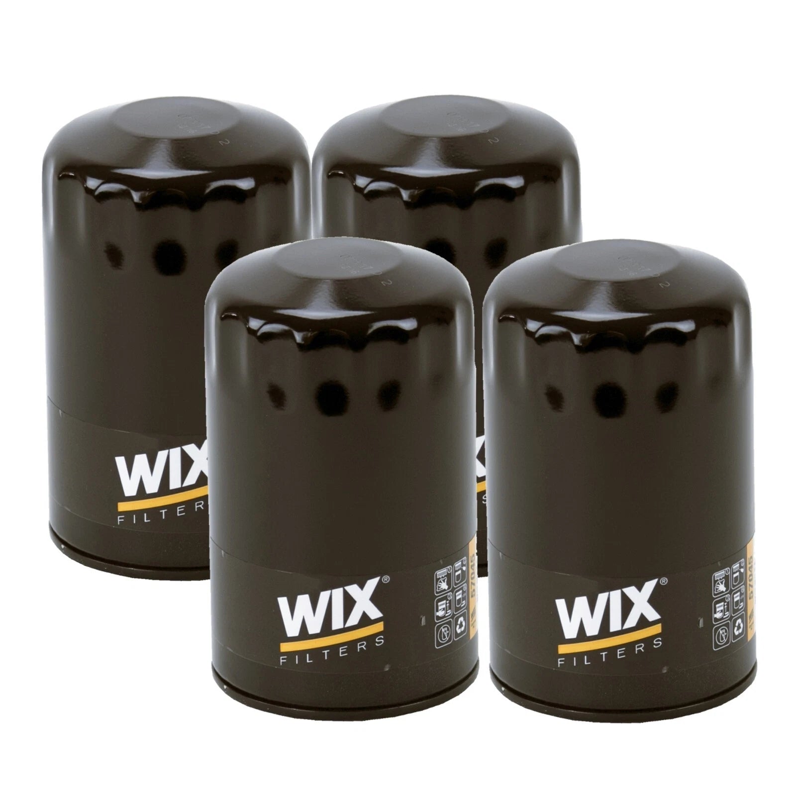 Set of 4 Wix Engine Motor Oil Filters for Dodge Jeep Mitsubishi Ram 3.7L