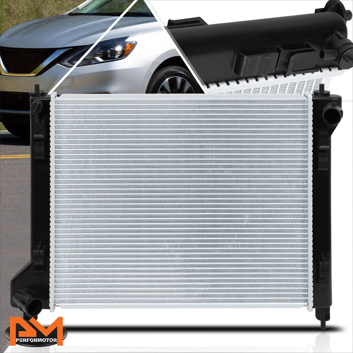 OE Style Aluminum Radiator for Nissan Sentra 1.6L/1.8L (2013–2018) DPI-13365