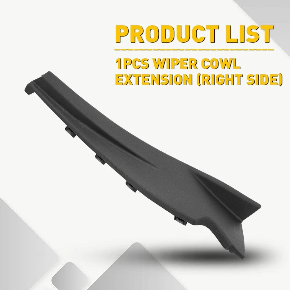 Right Side Windshield Wiper Cowl Extension Trim for Nissan Pathfinder (2013–2020)