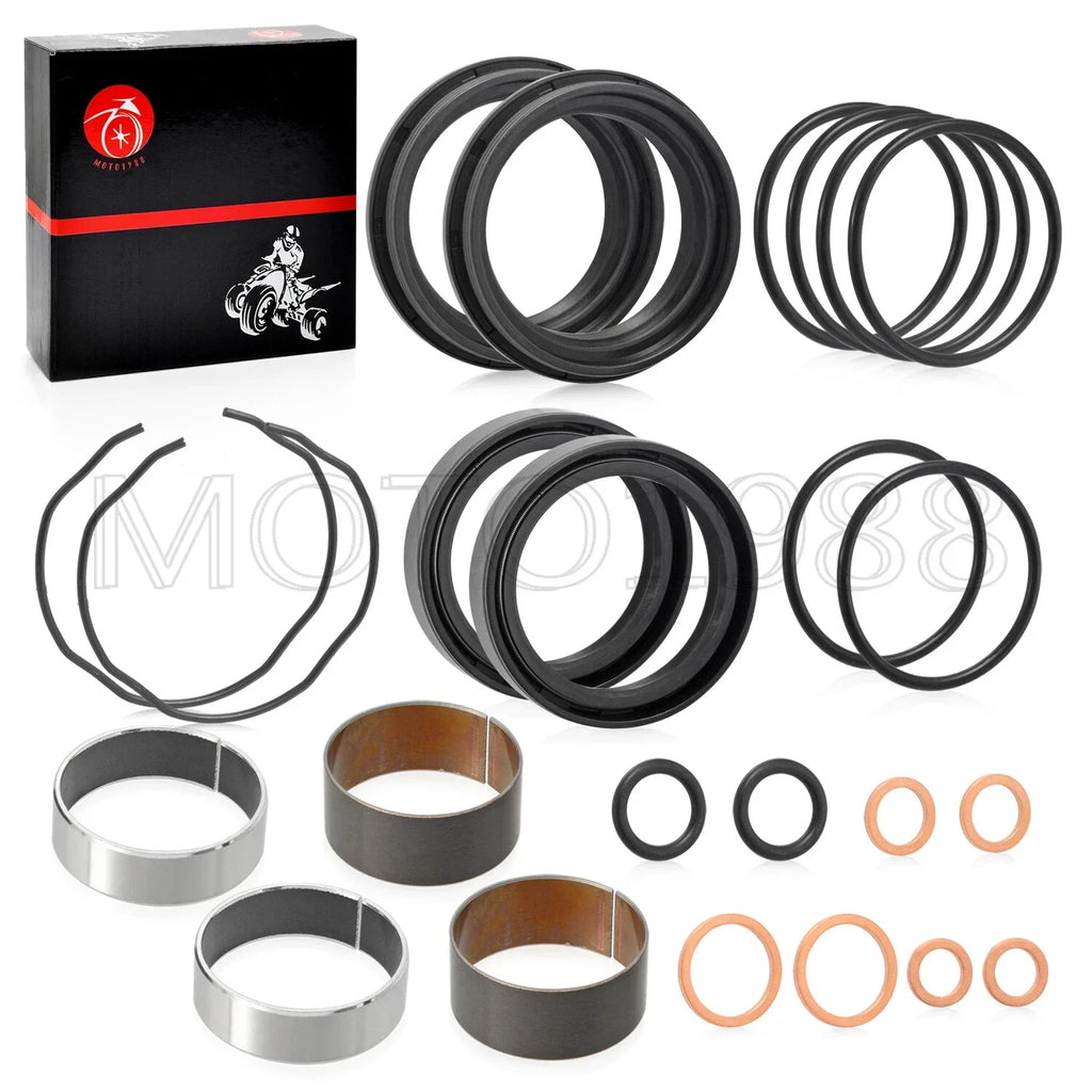 Fork Bushing Dust Oil Seals Kit for Suzuki GSX-R600/750 Bandit 1200 (1999–2007)