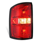 Driver Side Taillight for GMC Sierra 1500 (2014–2015) OE Chrome Red Lens
