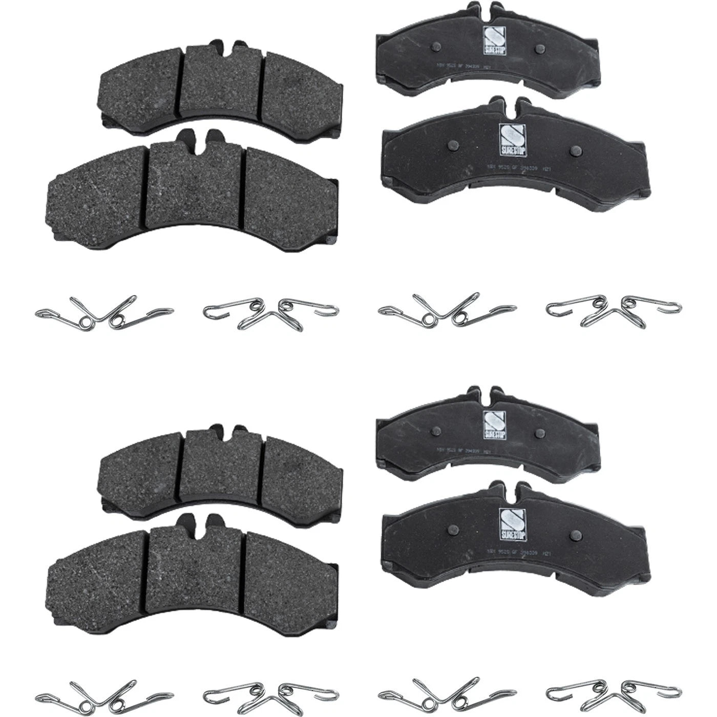 Set of 4 NAO Brake Pads for Dodge Sprinter 3500 (2003–2006)