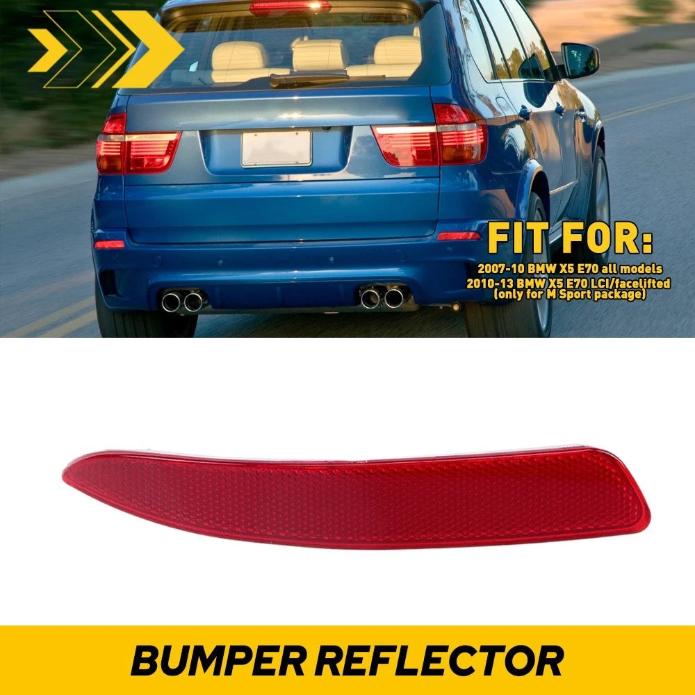 Left Driver Side Rear Bumper Reflector Tail Light for BMW X5 E70 (2007–2010)