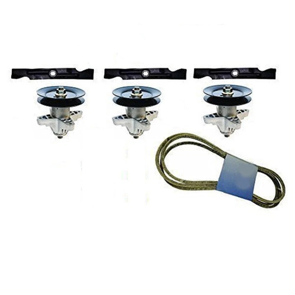 Deck Blade Spindle Belt Kit for Troy Bilt ZT-22, MTD RZT50, White Mustang XP