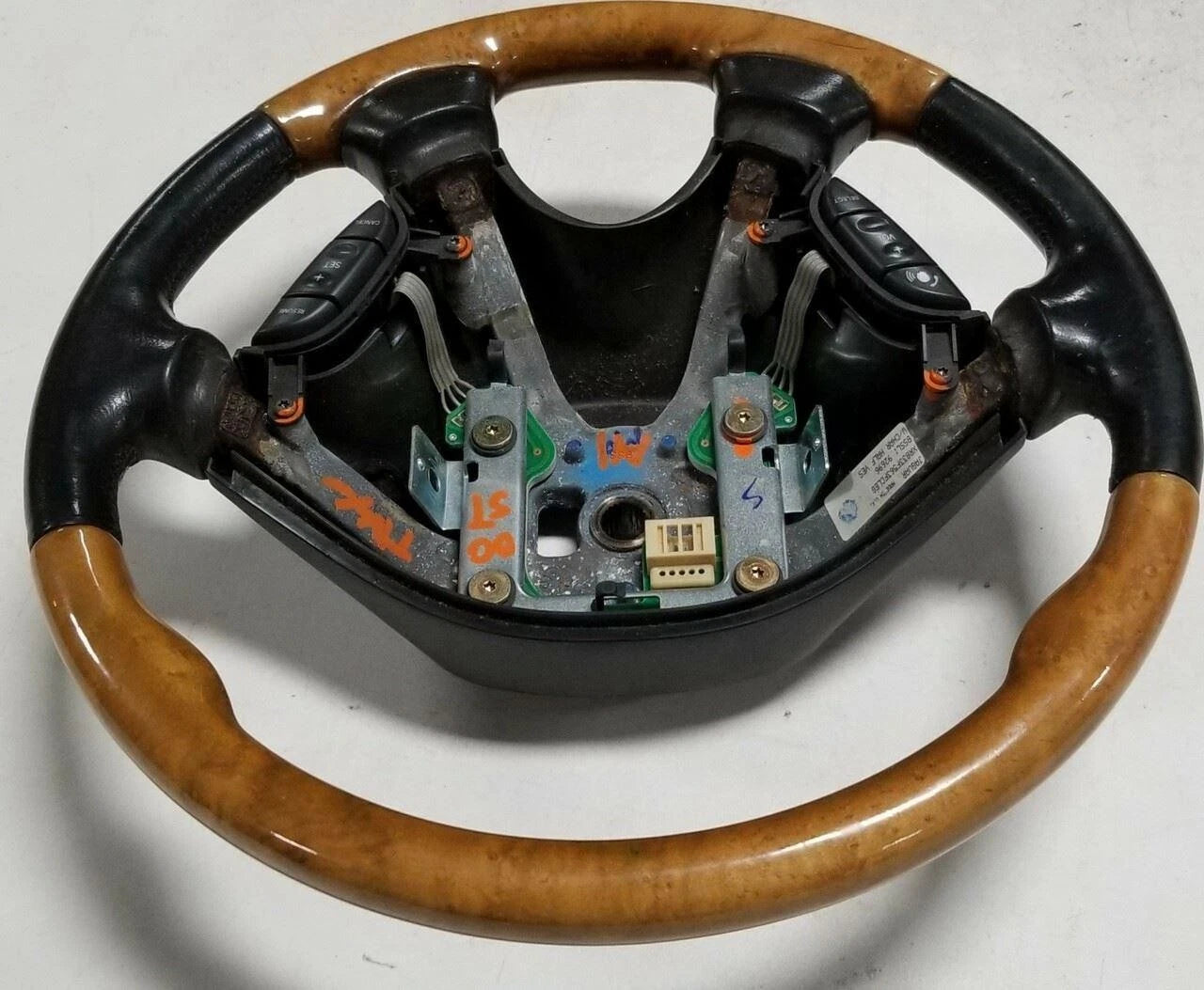 Steering Wheel with Wood Accent for Jaguar S-Type (2000–2002) XR83-3F563-FC