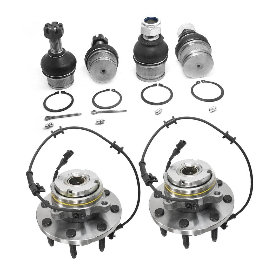 Ball Joints & Wheel Hub Kit w/ABS for Ford F-250 F-350 Super Duty (1999–2016)