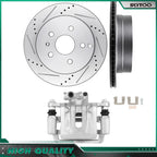 Set of 2 Rear Drill Rotors for Chevrolet Equinox (2010–2017)