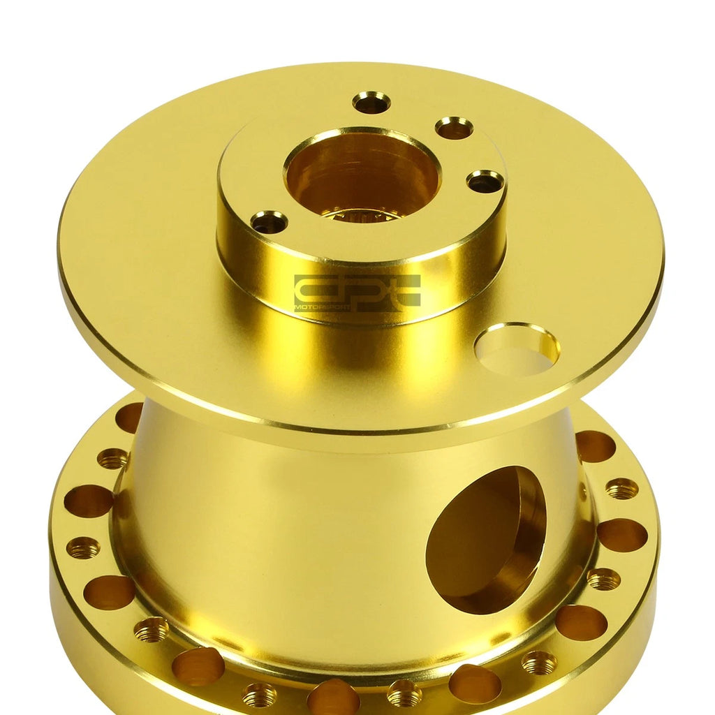 Gold Aluminum Steering Wheel Hub Adaptor for AE86 Corolla, SW20 MR2 (1983–1995)