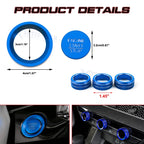 AC Knob Control and Engine Start Button Overlay Trim for Honda Civic (2022-2024)