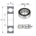 6003DDU Deep Groove Ball Bearing for Scooter Skateboard Wheel (P0)
