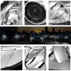 Headlight for Toyota Sienna XL30 (2011–2020) Chrome Housing Clear Lens