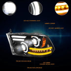 Projector Headlight for Hyundai Sonata (2011–2014) Amber Corner Chrome