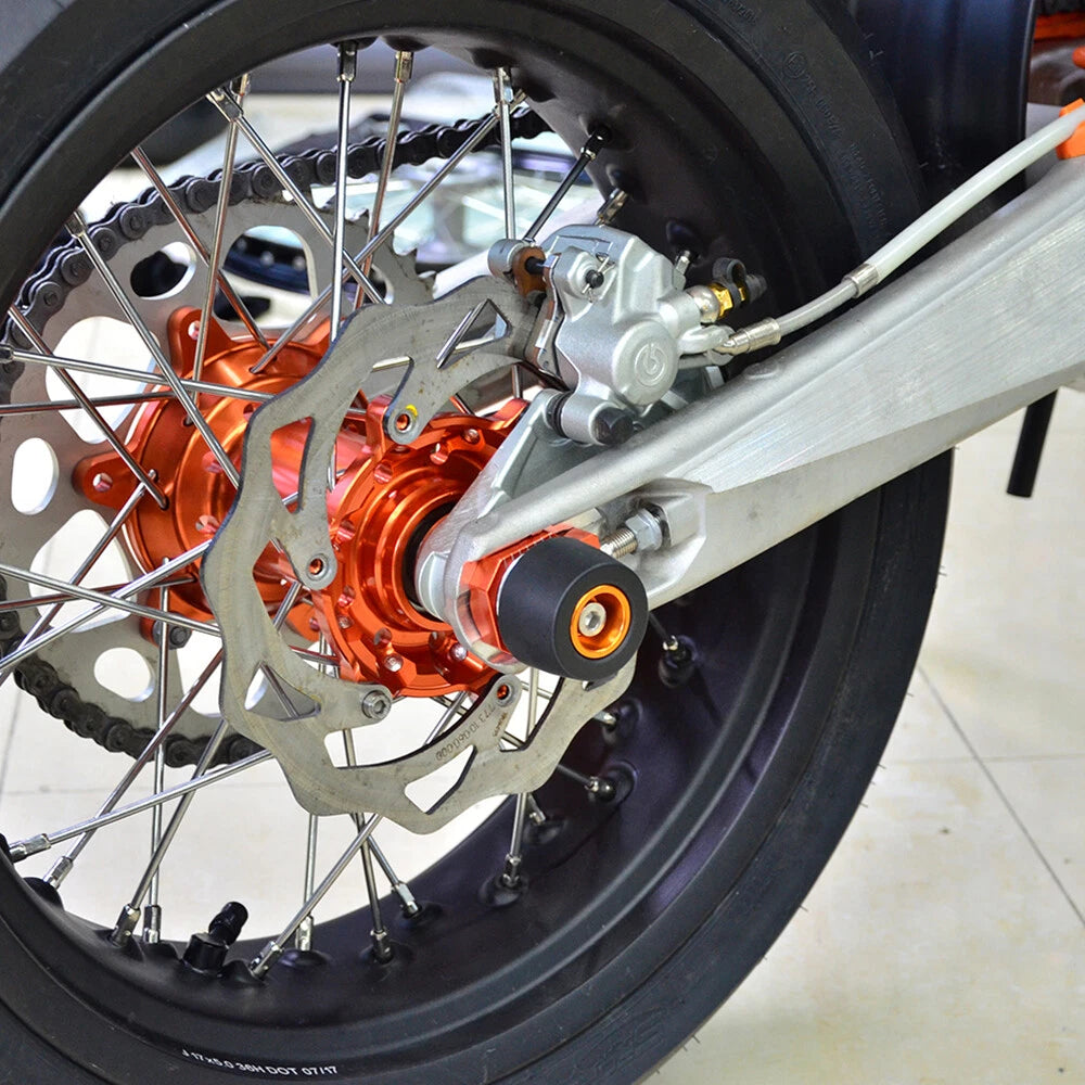 Rear Axle Slider Crash Protector for KTM 400 450 520 525 EXC Racing (2000–2007)