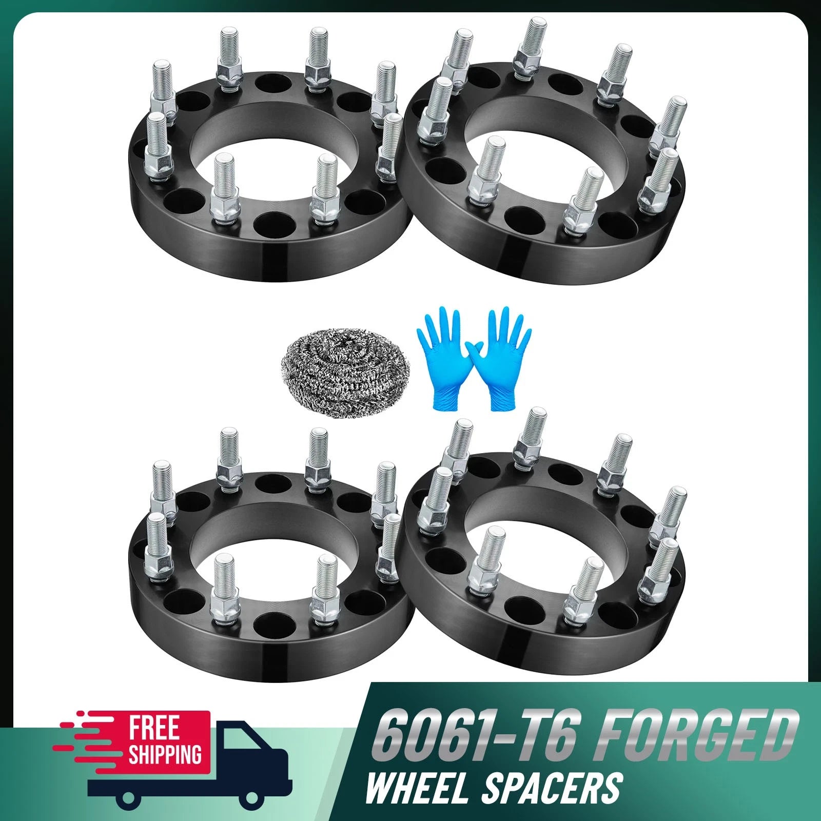 1.5" 8x180 Wheel Spacers for GMC Sierra Chevy Silverado 2500 HD (2011–2024)