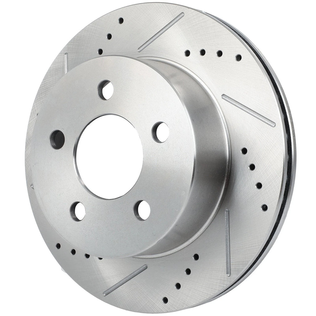 Front Drilled Slotted Brake Rotors for Jeep Wrangler (2000–2006)