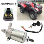 Starter for Suzuki Ozark 250 LT-F250 (2002–2014) with Relay & Ignition Key Switch