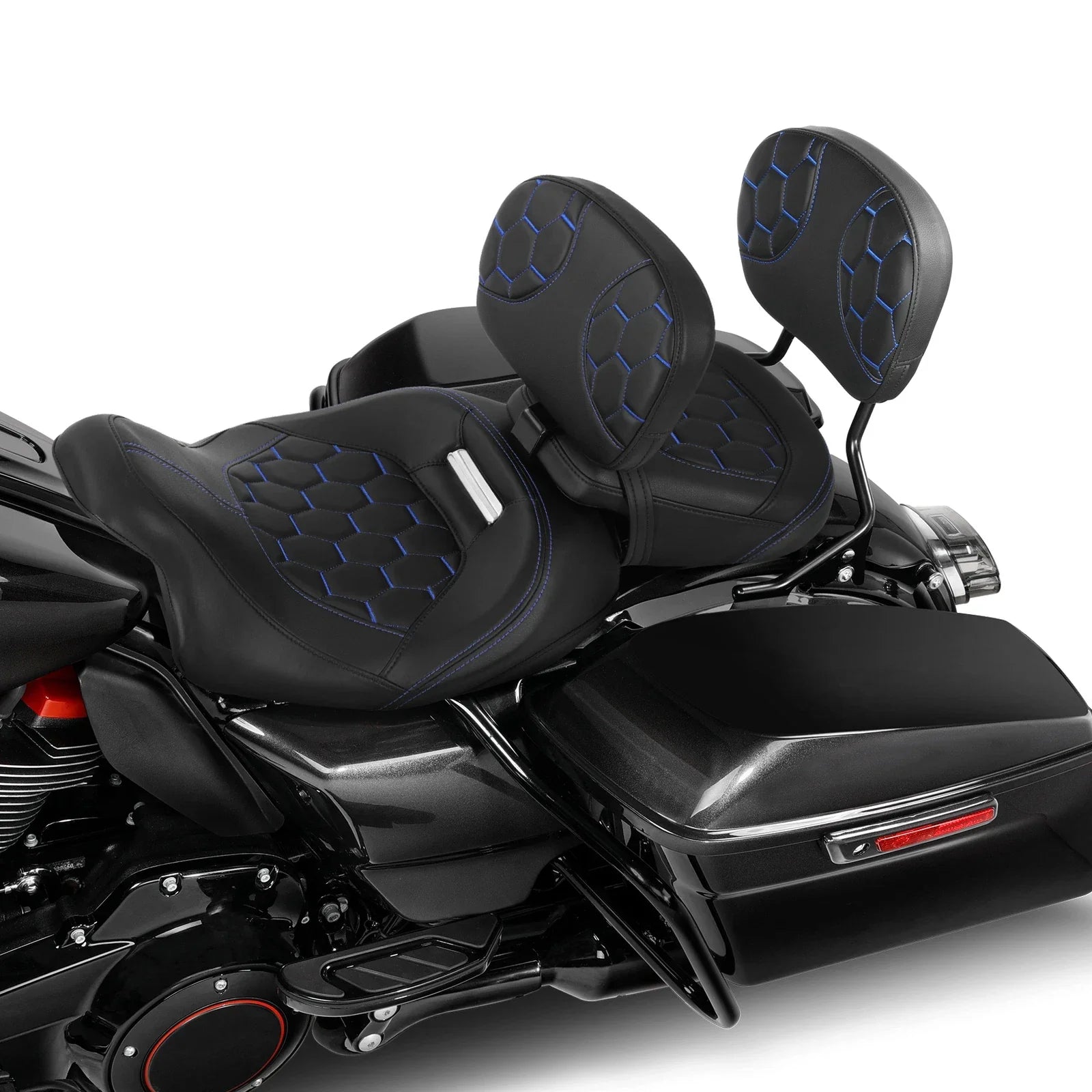 Driver & Passenger Seat Pad Backrest for Harley CVO Street Glide (2009-2023)