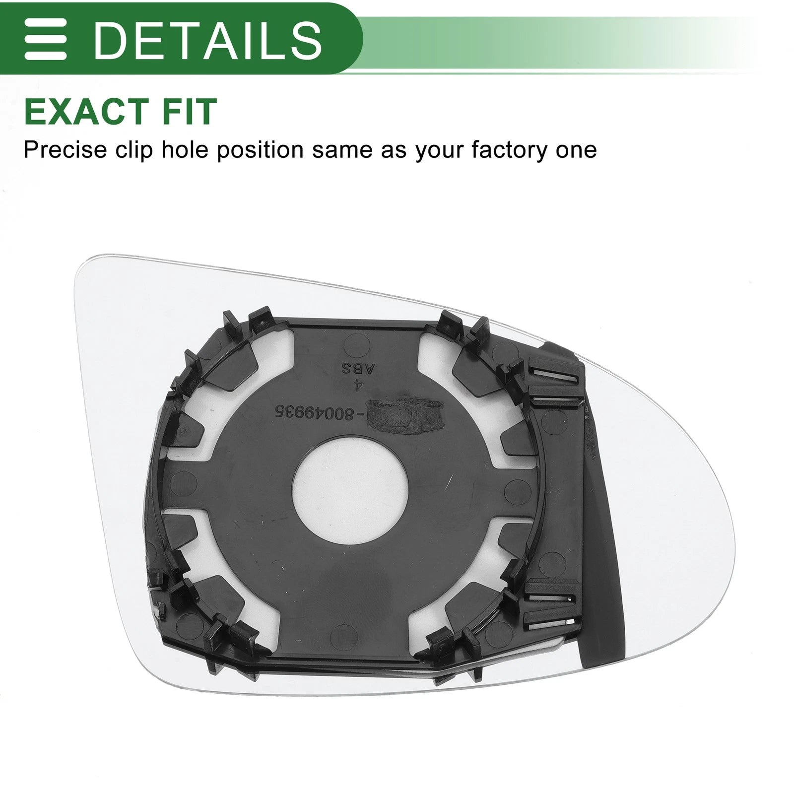 Aspherical Left Side Mirror Glass Replacement for Audi A2 (2000–2005)