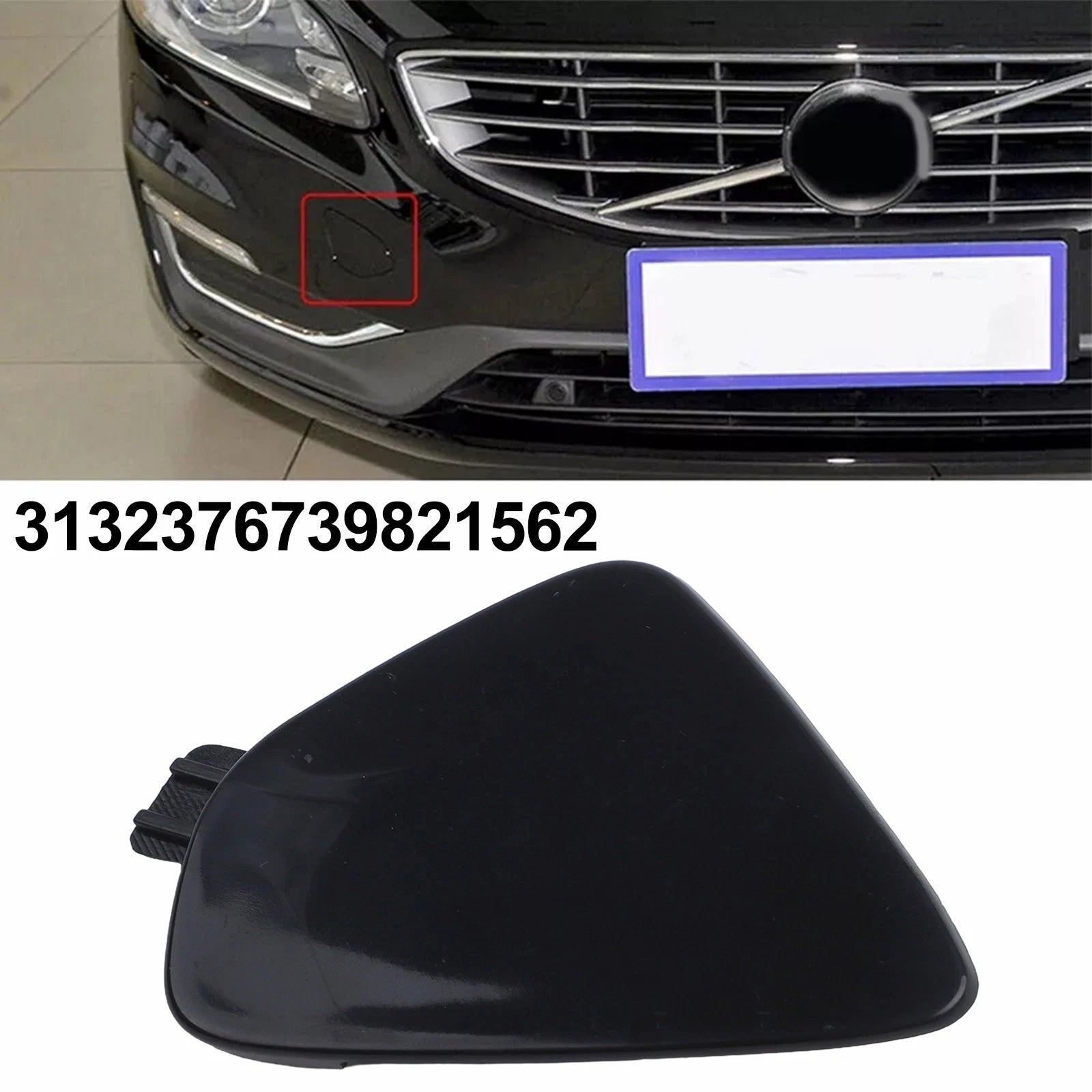 Tow Hook Cover Cap for Volvo XC60 (2014–2017) 39821562