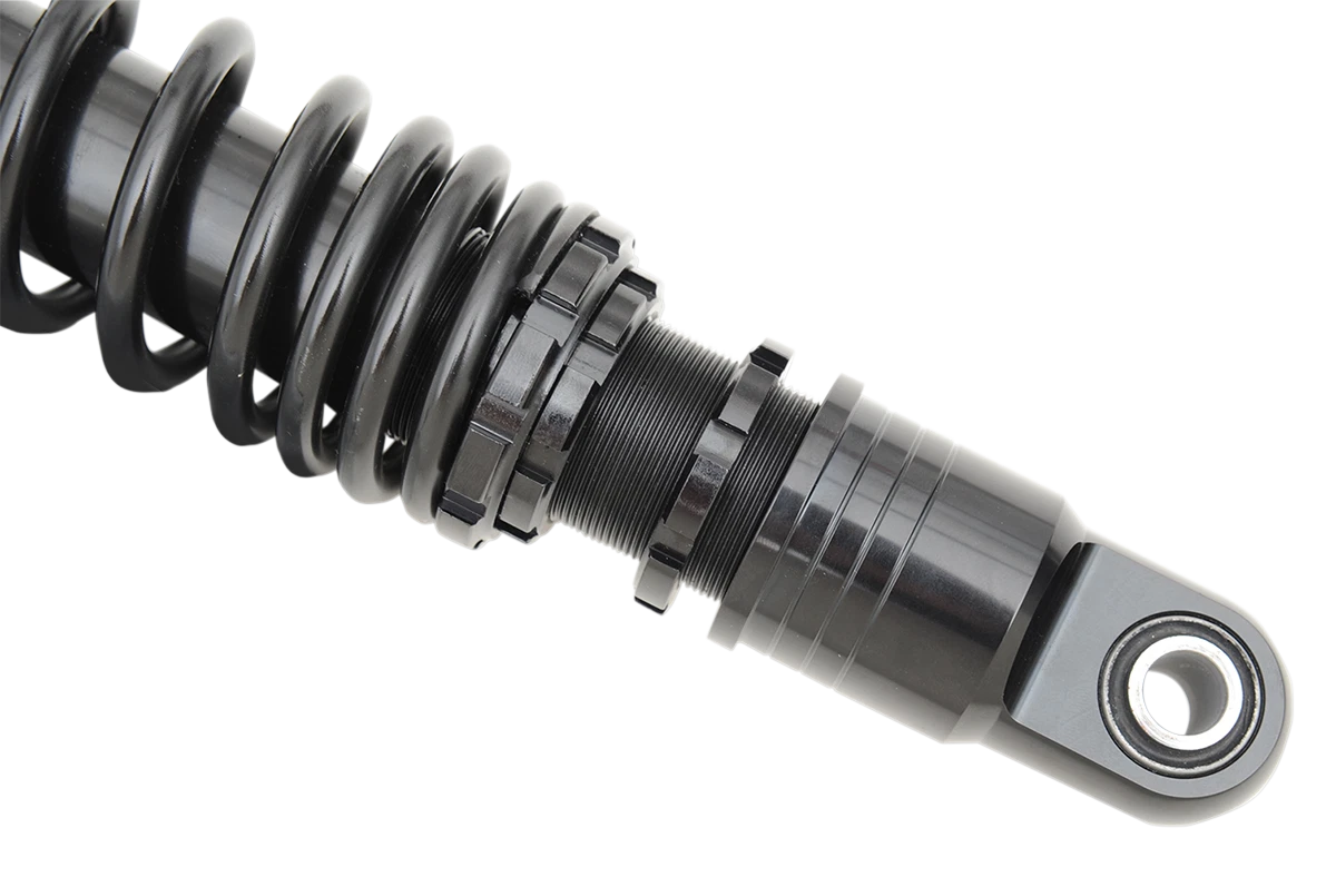 Premium Ride-Height Adjustable Shocks for Drag Specialties (Black)