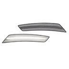 2Pcs Clear White LED Side Marker Light for Chevrolet Equinox (2022–2024)